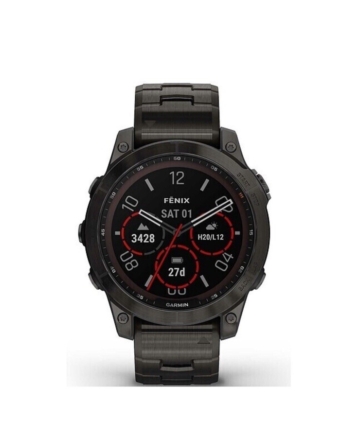 Garmin fēnix 7X Saphir Solar GPS Uhr - schwarz