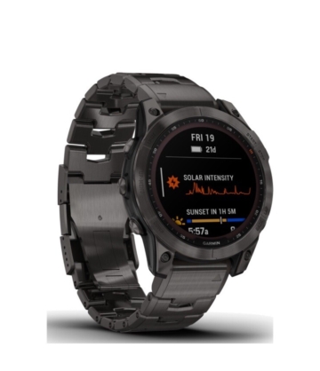 Garmin fēnix 7X Saphir Solar GPS Uhr - schwarz